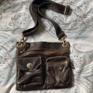 Roots Brown leather purse